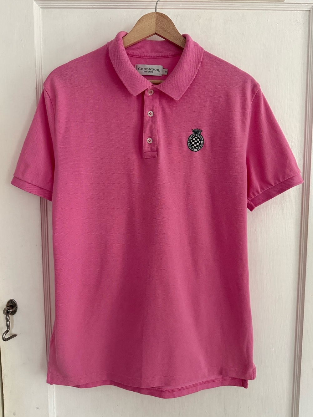 Goodwood England Pink Polo Golf Prep Shirt